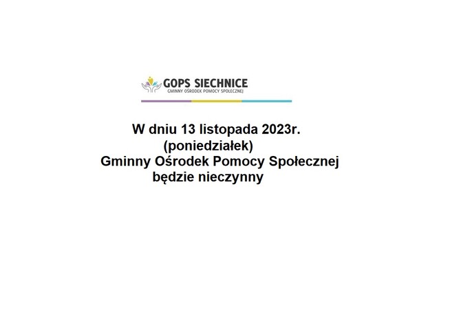 Informacja o dniu wolnym