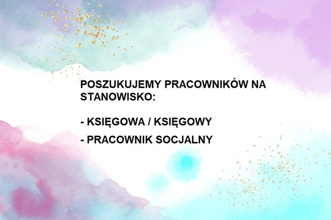Aktualne oferty pracy w GOPS
