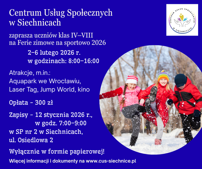 Ferie zimowe na sportowo 2026