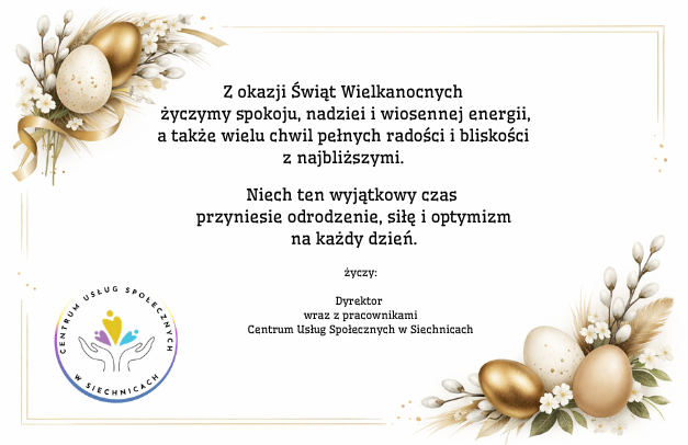 Aktualność: Życzenia - Wielkanoc 2026